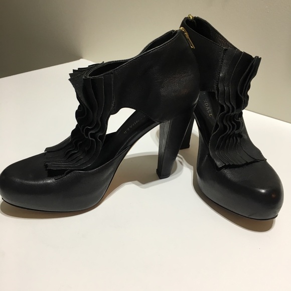 Loeffler Randall Black Leather  Platforms Size 9 - Picture 5 of 8